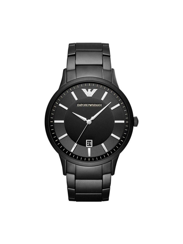 阿玛尼（Armani）手表 男士欧美简约时尚黑色石英手表 AR11184