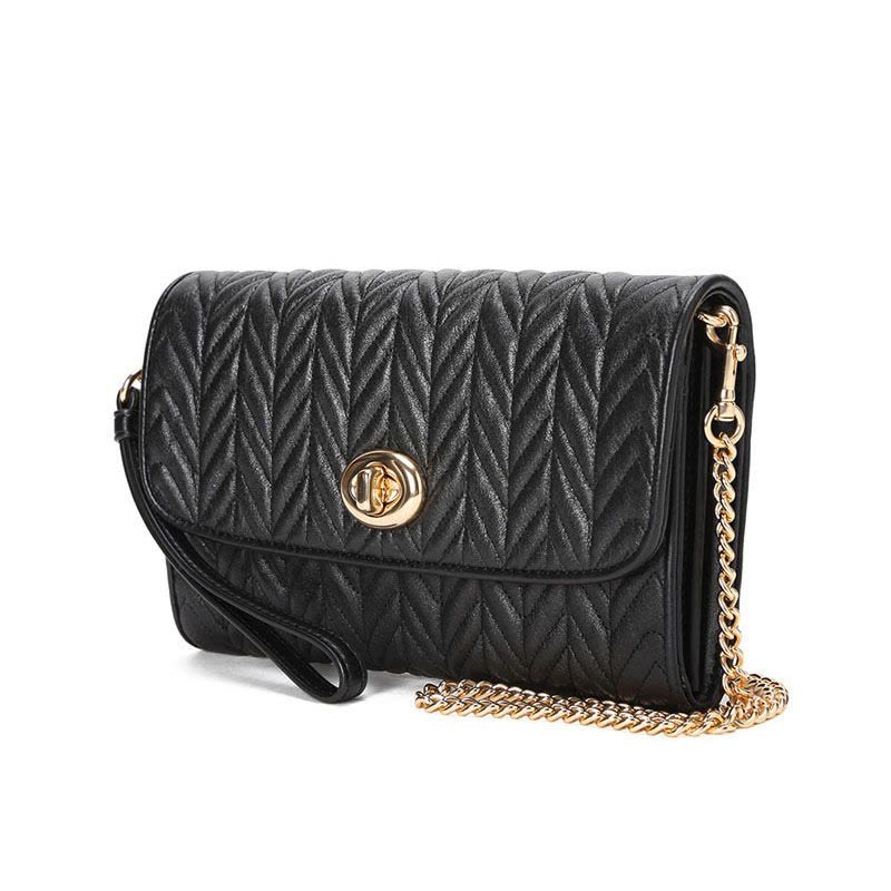 Coach 褶皱款链条斜挎包 F76823图片