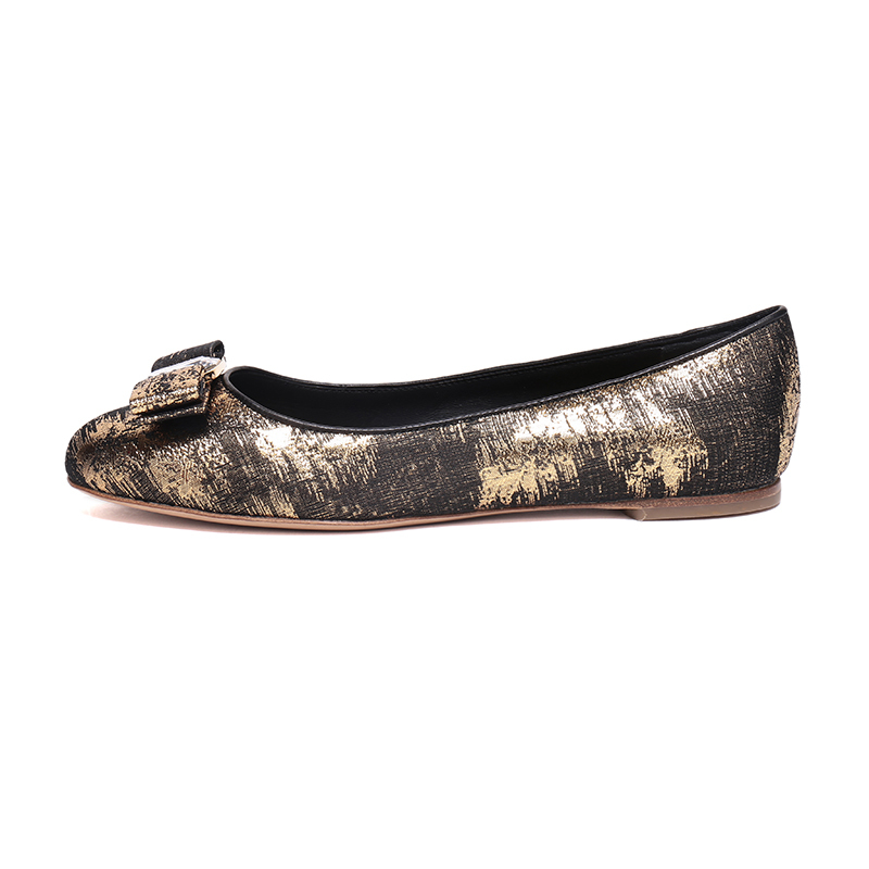 Salvatore Ferragamo 萨瓦托·菲拉格慕 女士织物平底船鞋 0685485 C