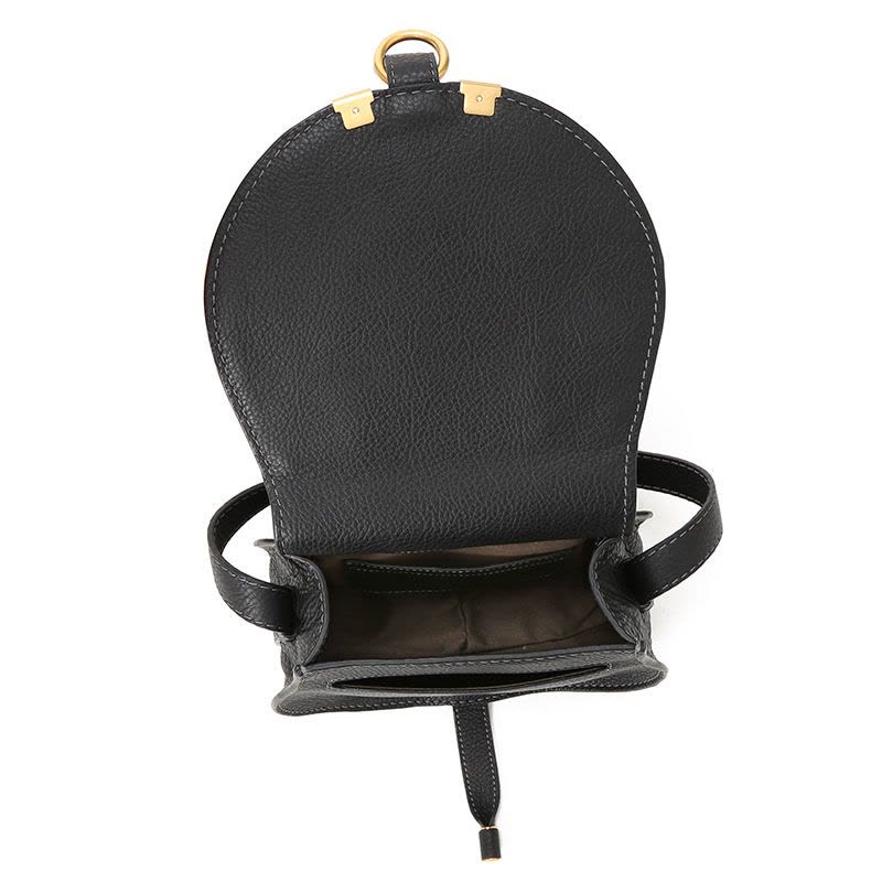 CHLOE Marcie 马鞍包迷你 车线装饰带穗粒面皮CHC11SP580图片