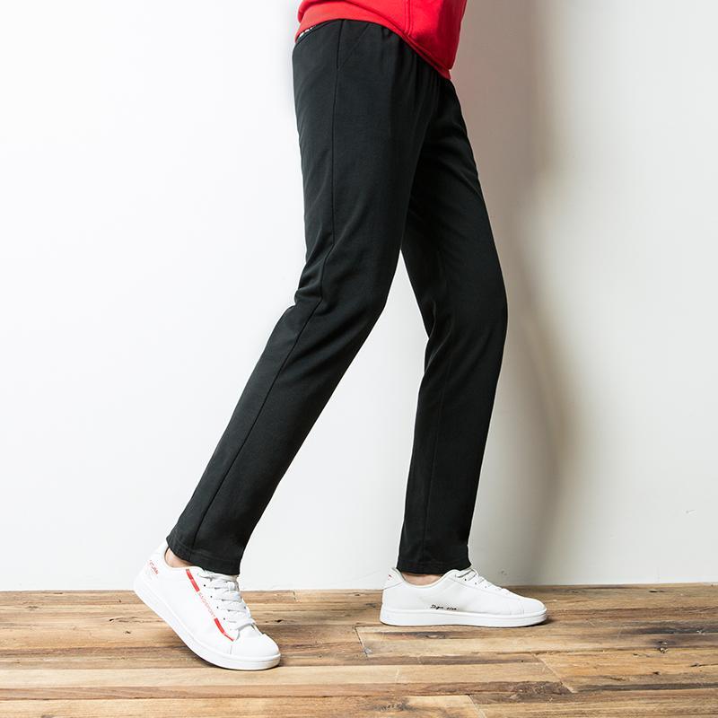 赛琪男运动长裤2019春季百搭跑步健身田径针织散口裤子男装休闲裤