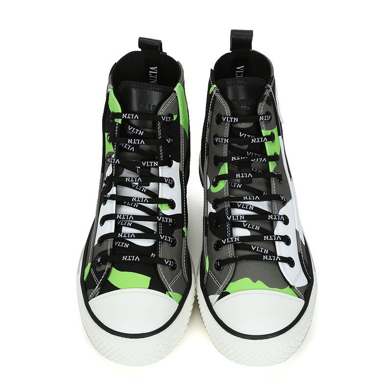 valentino华伦天奴男士高帮系带休闲运动鞋帆布鞋uy2s0d51usg