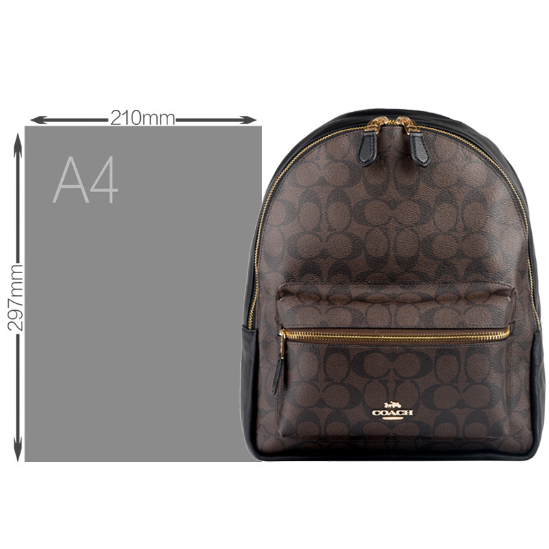 coach蔻驰女士pvc双肩背包f32200imaa8