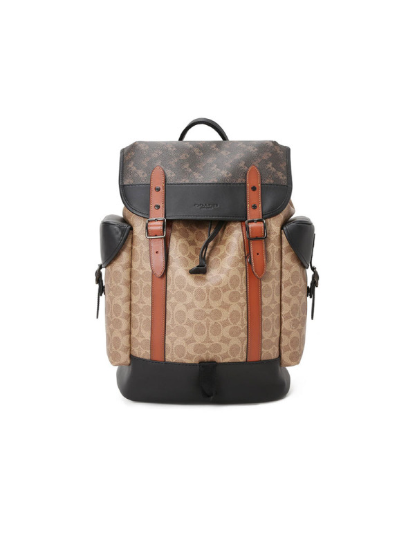 蔻驰COACH 男士双肩包 老花拼皮C1059