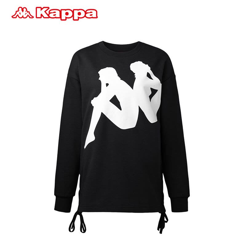 KAPPA卡帕女款运动卫衣套头衫休闲圆领长袖K0862WT63D图片