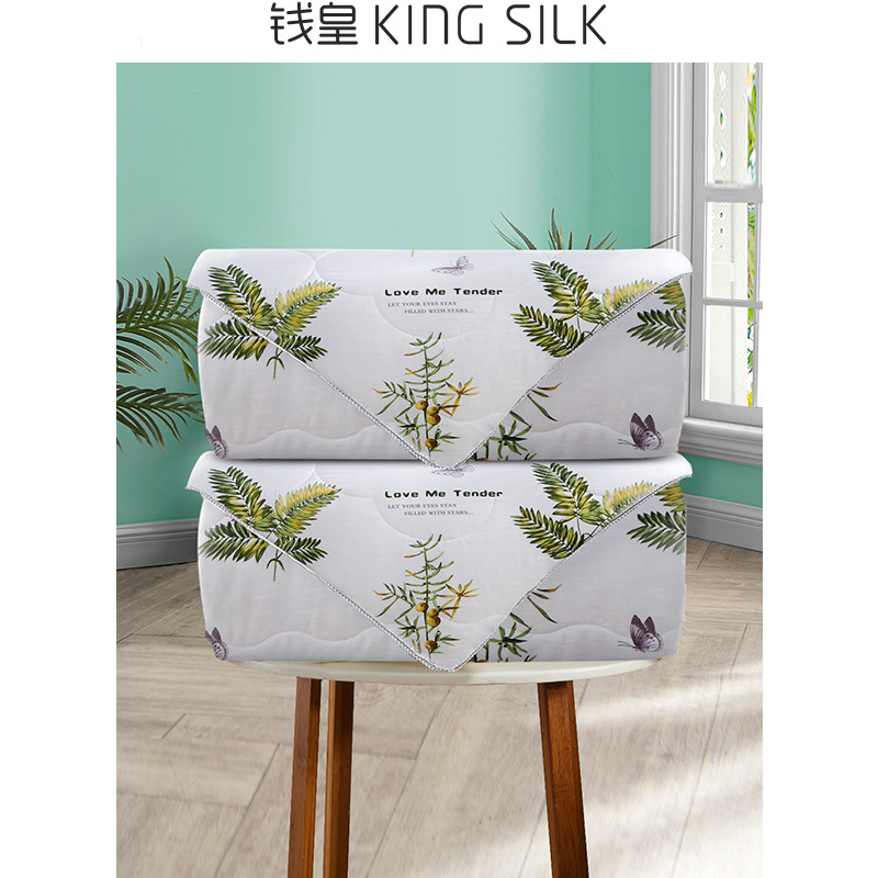 高性价比秋冬加厚子母被 钱皇桑蚕丝被 夏凉被空调被 春秋四季通用子母被单人双人