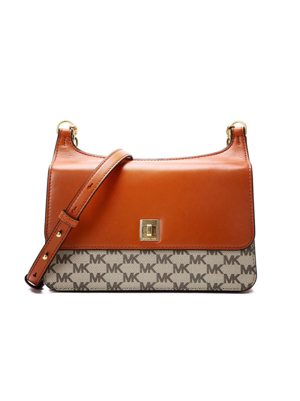 Michael Kors/迈克·科尔斯 女士MK印花Natalie拼接斜挎包 30F6ANEM2V