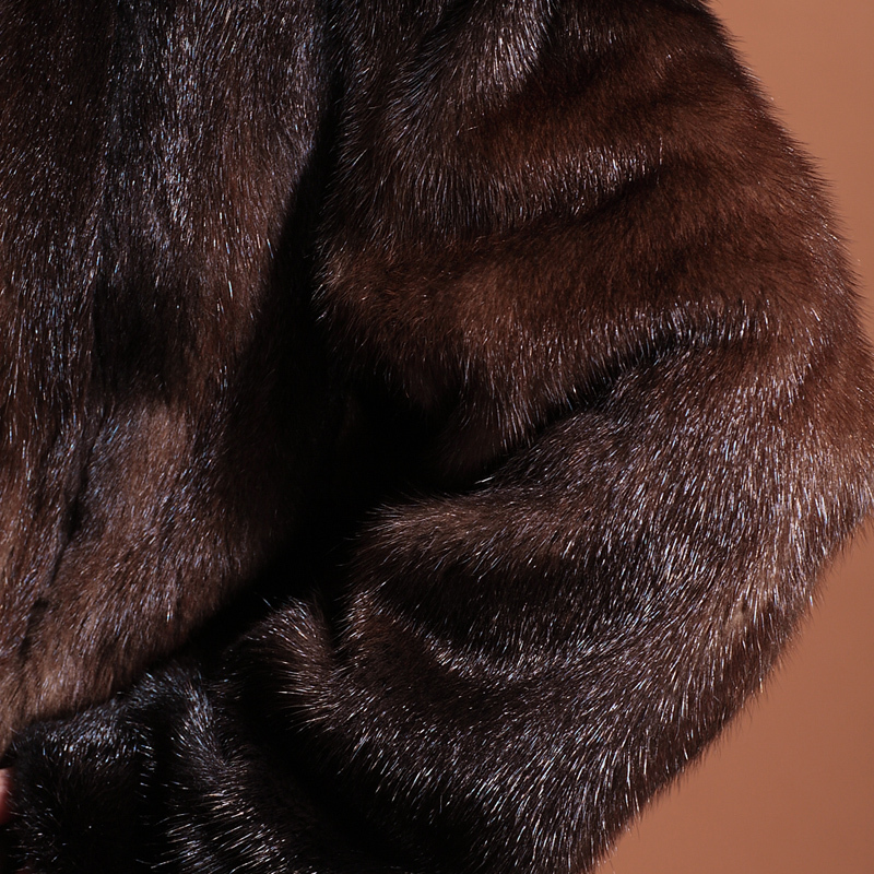 憨厚皇后进口貂皮大衣女整貂长款秋冬季海宁水貂皮草韩版外套85