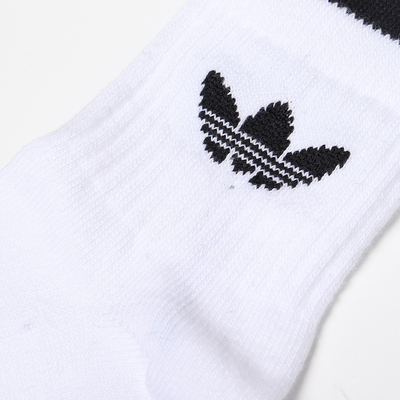 【自营】adidas阿迪达斯三叶草男袜LOGO中筒袜运动配件DX9091