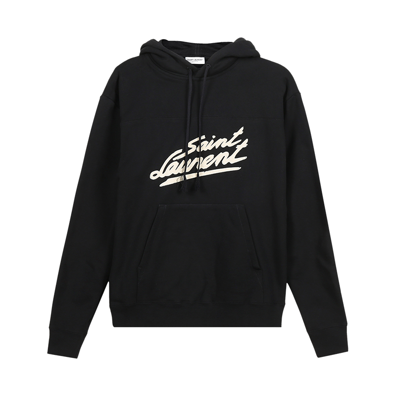 圣罗兰saintlaurent女士棉质加绒款连帽长袖卫衣运动衫631826ybvb2