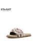 ST&SAT/星期六凉拖平底舒适露趾可外穿女鞋SS92110367
