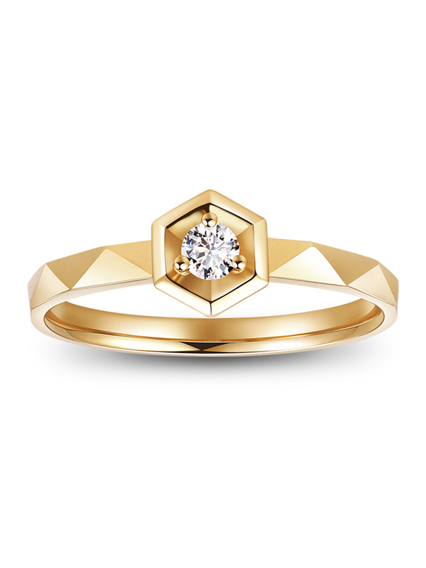 leysen1855莱绅通灵珠宝玛丽皇后钻石戒指18k金结婚钻戒女戒婚戒求婚