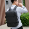 2021新款商务通勤usb多功能防水学生旅行男士电脑背包双肩包