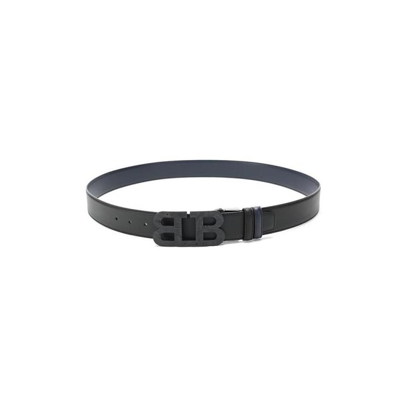 BALLY 巴利 男士 皮质板扣式双面皮带腰带 MIRROR B 40 M OR