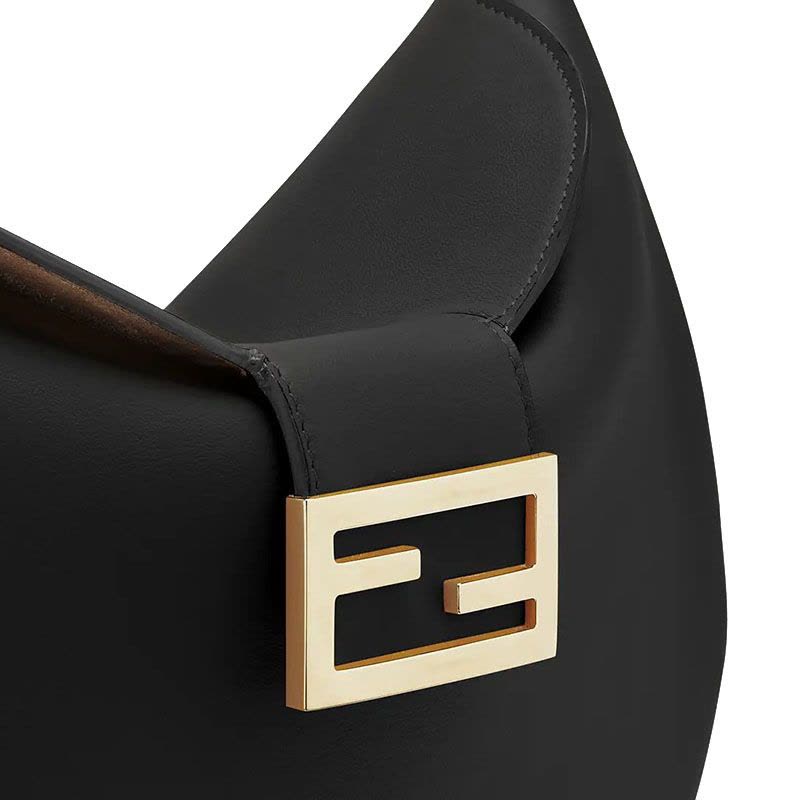 预售 芬迪FENDI 腋下包 FF互扣光面皮 女士单肩包 8BR790图片