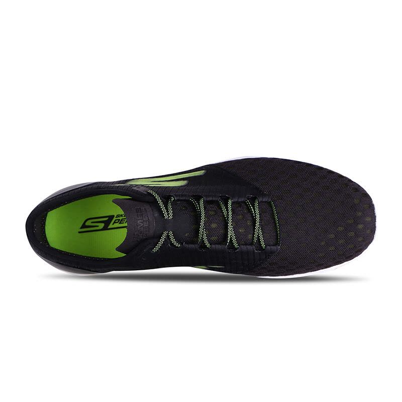 Skechers斯凯奇男鞋男鞋新款速度跑步跑鞋轻质缓震运动鞋55215-BKLM图片