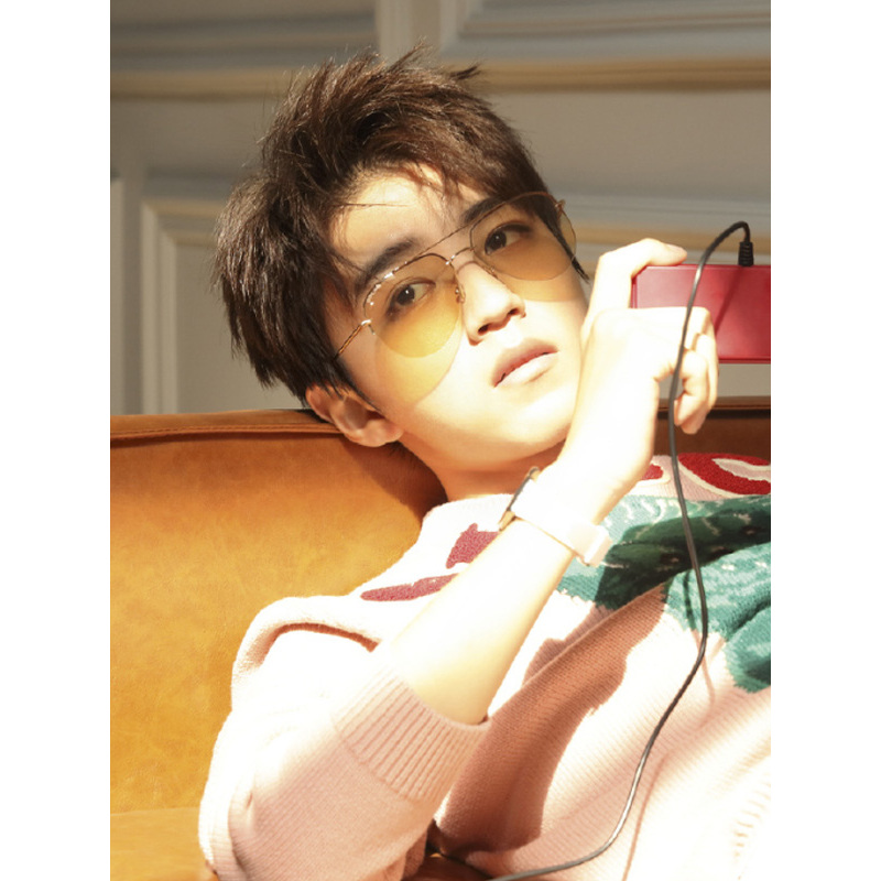 暴龙个性多色换片太阳镜男女情侣时尚潮流的全框墨镜bl7027王俊凯同款