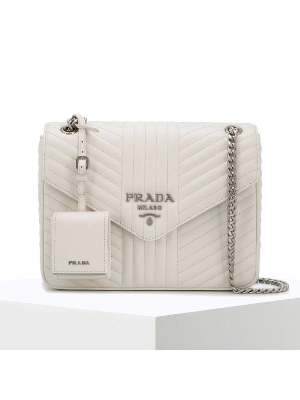 预订 20春夏PRADA Diagramme 单肩包1BD226 AOI 24*17*7CM