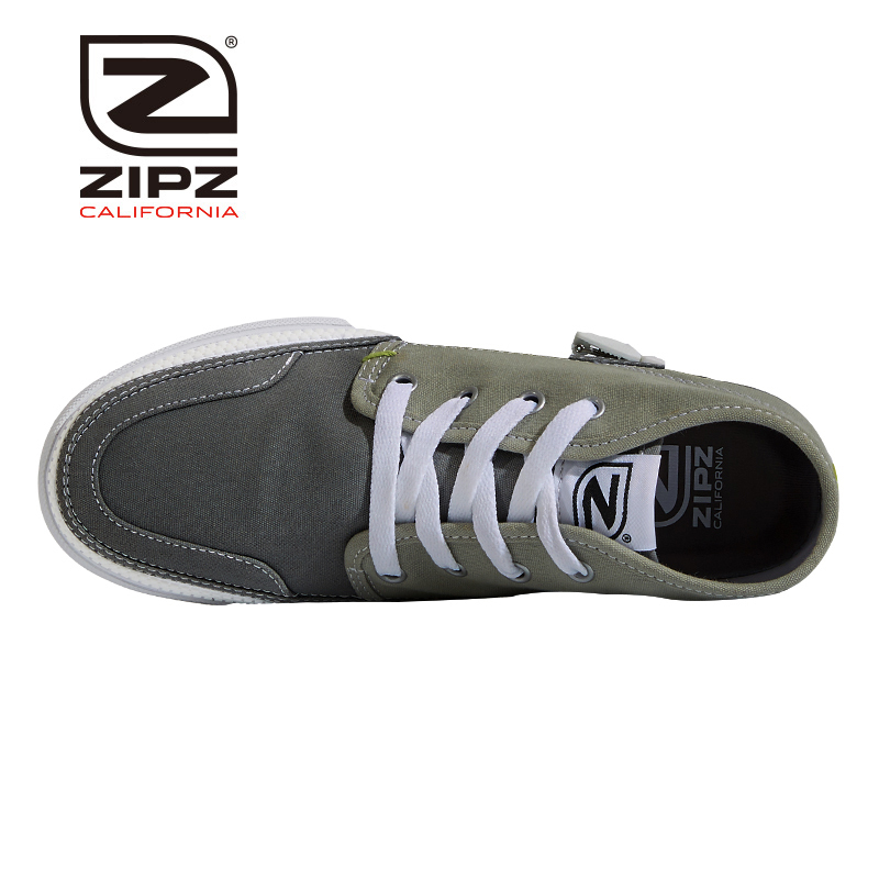 Zipz Mavericks Gery Matter 低帮休闲 拉链帆布鞋 男女时尚四季百搭 拉链可拆卸鞋面 高帮休闲