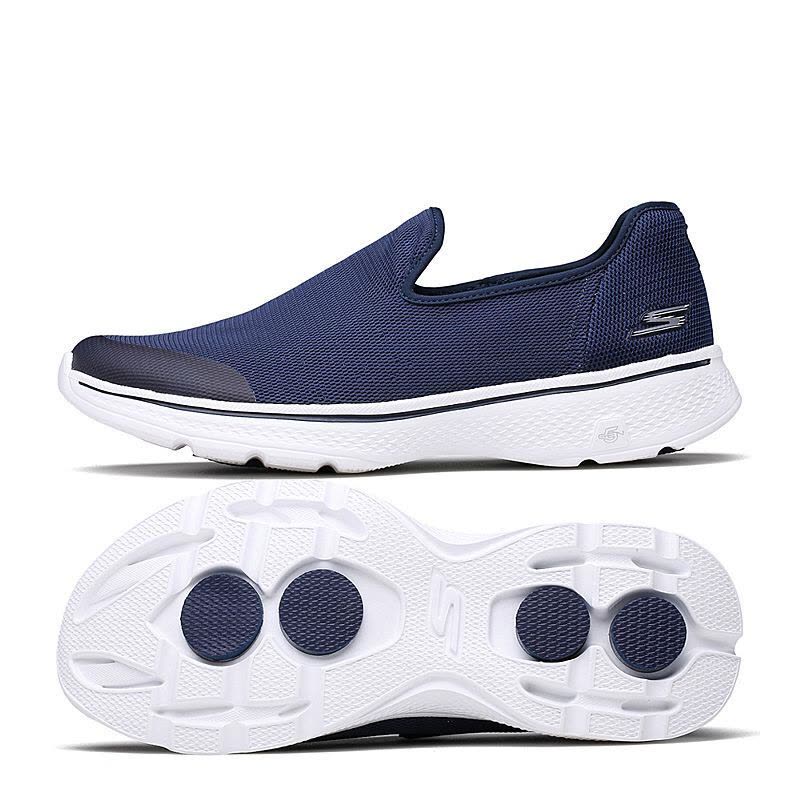 Skechers斯凯奇男鞋透气眼健步鞋减震懒人一脚套休闲鞋54159图片