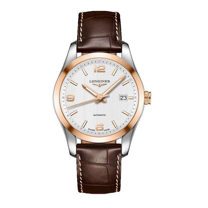 LONGINES/浪琴康铂系列自动机械皮带男士手表 L2.785.5.76.3