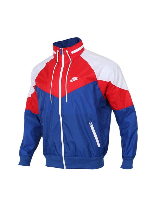 Nike耐克 男装运动防风衣休闲连帽夹克外套 AR2210-438