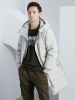 雅鹿羽绒服男中长款韩版2019新款宽松连帽外套加厚冬季面包服潮H