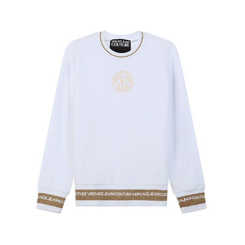 范思哲 VERSACE JEANS COUTURE 女士棉质圆领长袖卫衣运动衫72HAIT03 CF01T图片