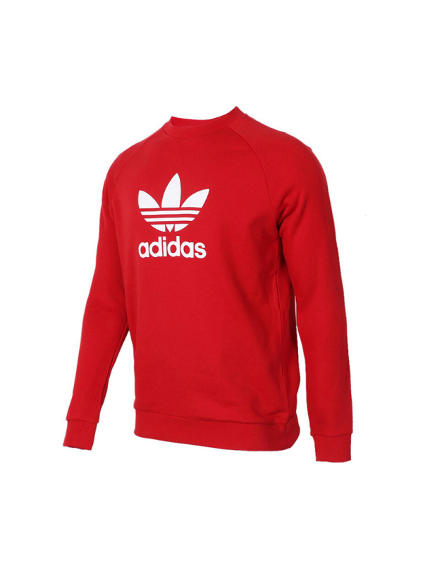 阿迪达斯三叶男装春季运动服圆领卫衣休闲套头衫DX3615