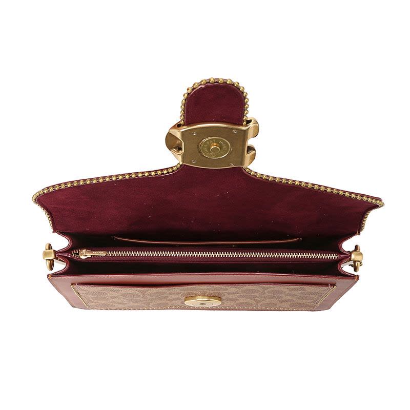 COACH 蔻驰 TABBY通勤肩背 女士斜挎包 老花拼皮金扣6793图片