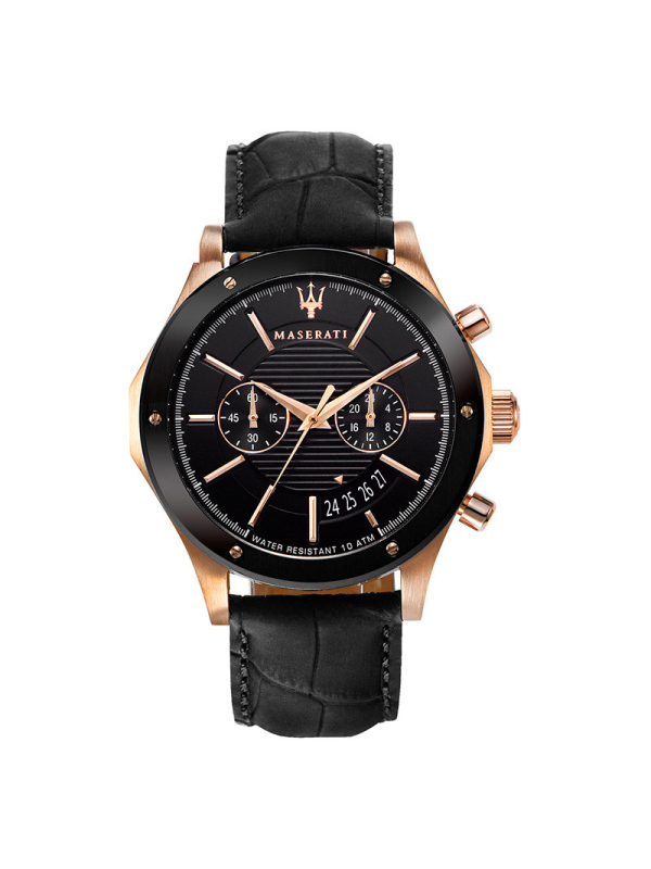 玛莎拉蒂maserati手表sorpasso系列男计码时表简约大表盘皮带防水r8
