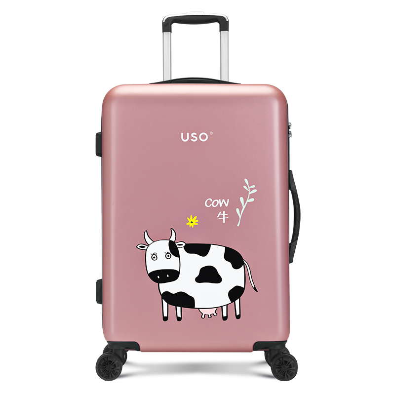 USO卡通印花箱26寸便携旅行箱U-H510