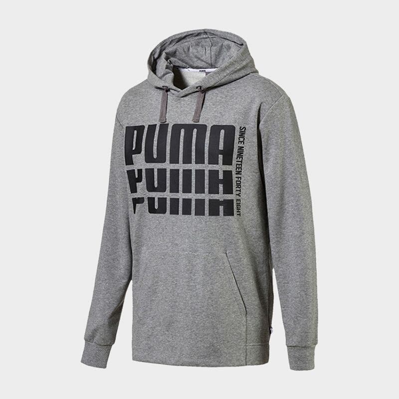 PUMA彪马男装秋季运动服休闲保暖卫衣连帽套头衫853809-01图片