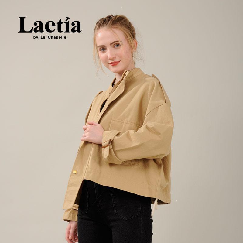 拉夏贝尔Laetia 年春季新款甜酷女孩港风落肩学院外套女上衣903611096