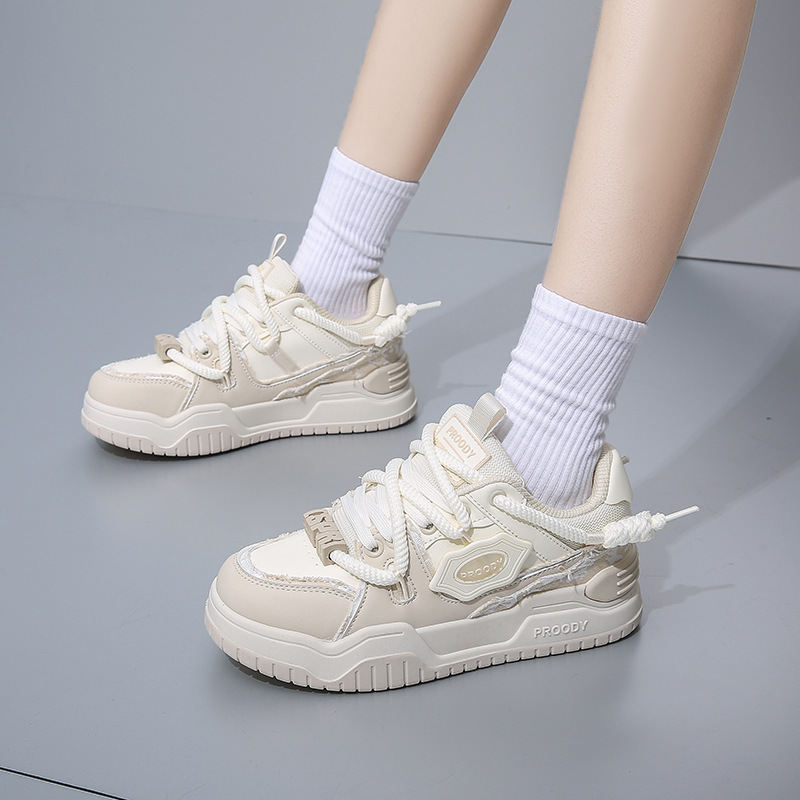 2025春季小白鞋新款韩版ins女学生增高厚底运动板鞋休闲鞋女