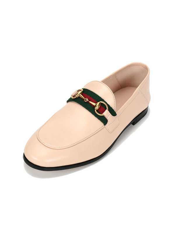 gucci古驰女士皮革可踩脚乐福鞋单鞋631619cqxm0