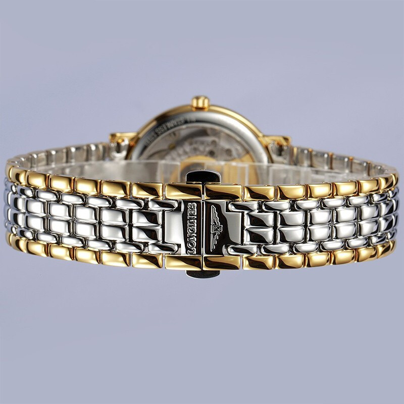 预售款浪琴longines瑞士名表瑰丽系列间金男表自动机械表男l48212527