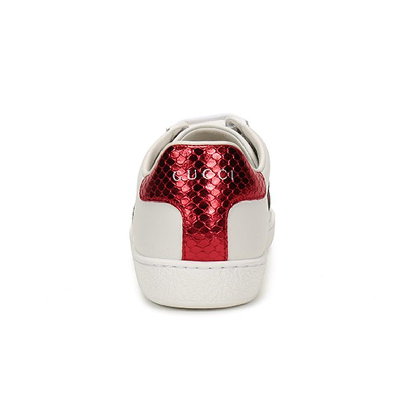 gucci古驰女士皮革系带休闲鞋运动鞋板鞋43194202jp0