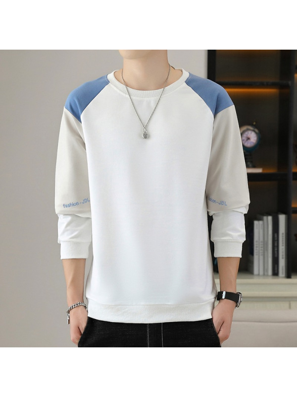 男装春秋季新款卫衣男士百搭套头圆领卫衣打底衫潮流长袖T恤外穿