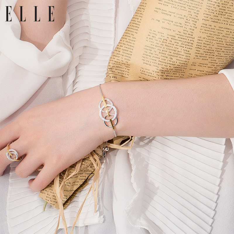 ELLE925银手链女士 玛丽皇冠系列夏洛特欧美风格 时尚简约个性礼物送女友