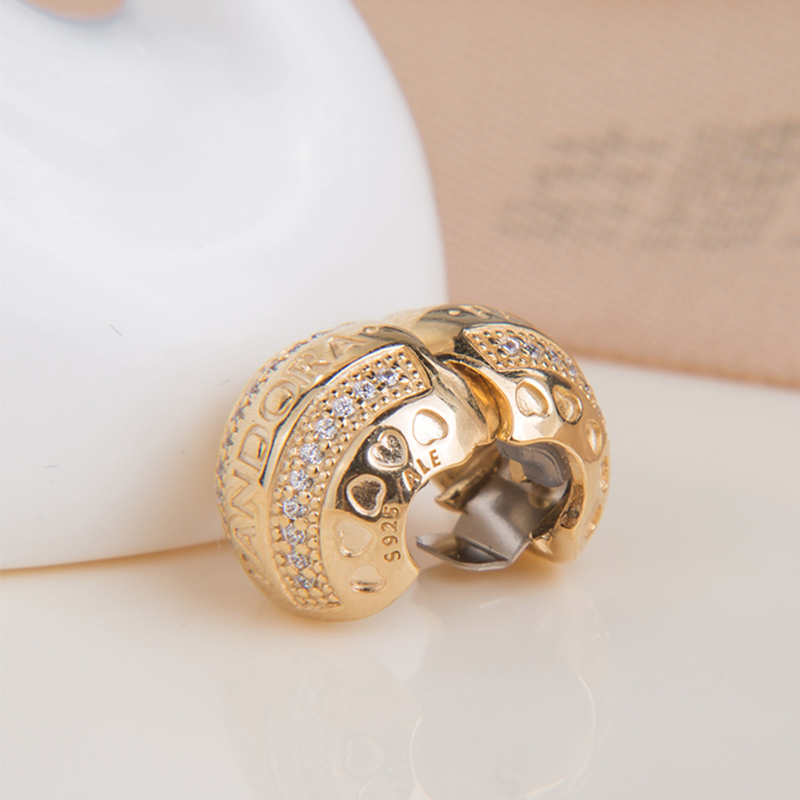 潘多拉PANDORA Shine徽标爱心 硅胶固定夹 767433CZ