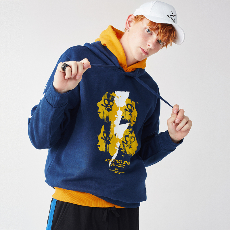 佐丹奴BSXT恤男装VON头像印花内抓毛连帽卫衣84088679