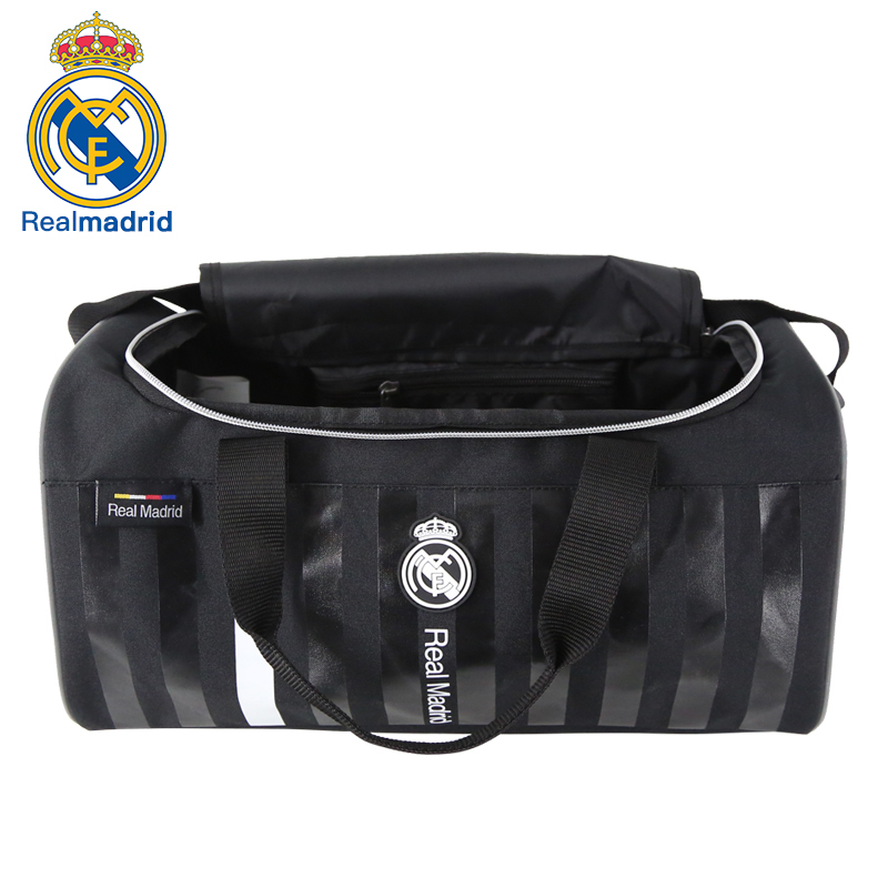 皇家马德里Realmadrid官方正品时尚男女士登山休闲多功能大容量手提运动户外健身训练商旅行电脑单肩挎书包背包黑色