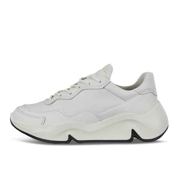 爱步ecco新品运动鞋老爹鞋纯色简约小白鞋女潮趣系列203113视频