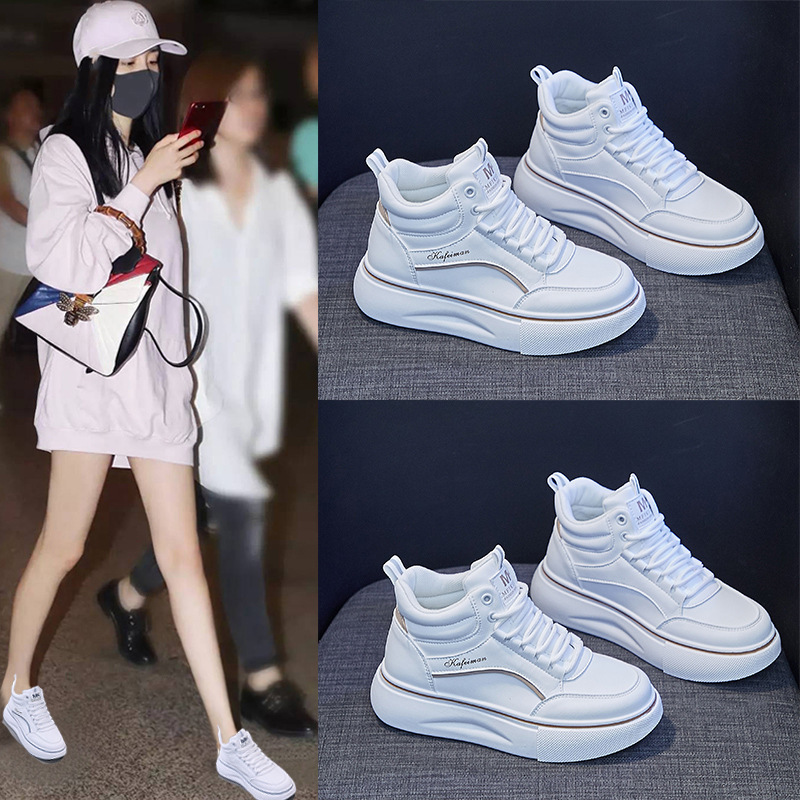 Ceen Bulledins高帮小白鞋女2022秋季新款韩版板鞋厚底松糕休闲
