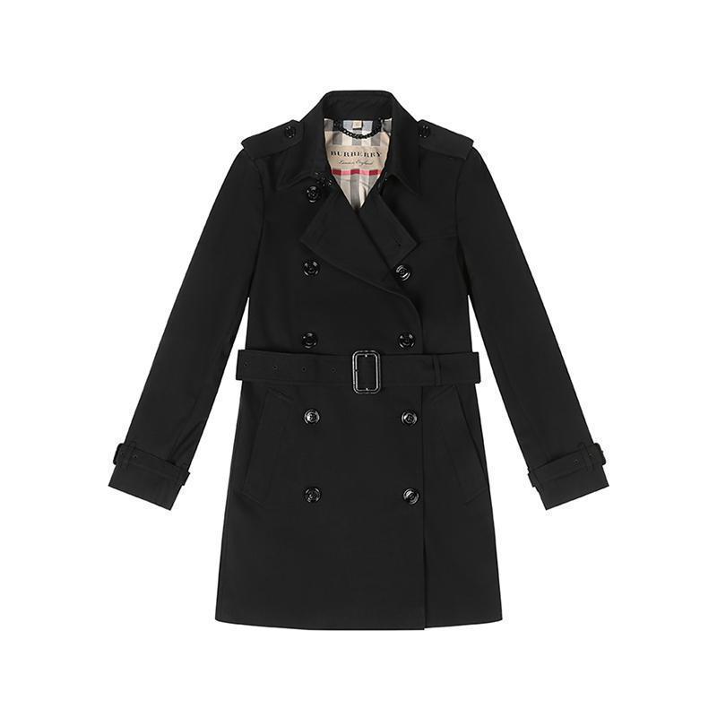 博柏利burberry女款聚酯纤维中长款风衣外套40470411