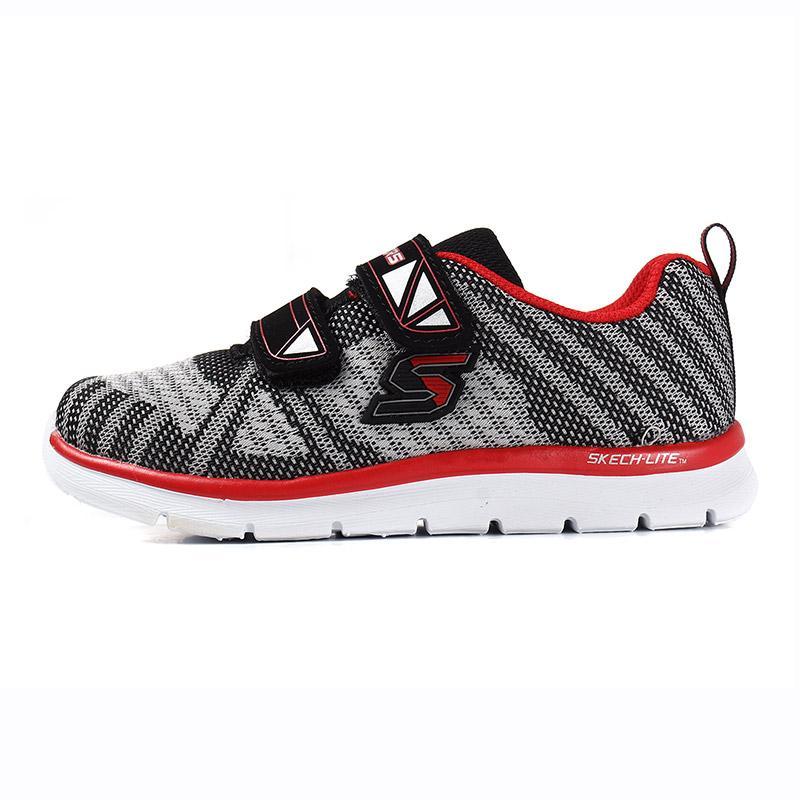 Skechers斯凯奇男婴童跑步鞋新款编制轻便低帮魔术贴运动鞋95052N