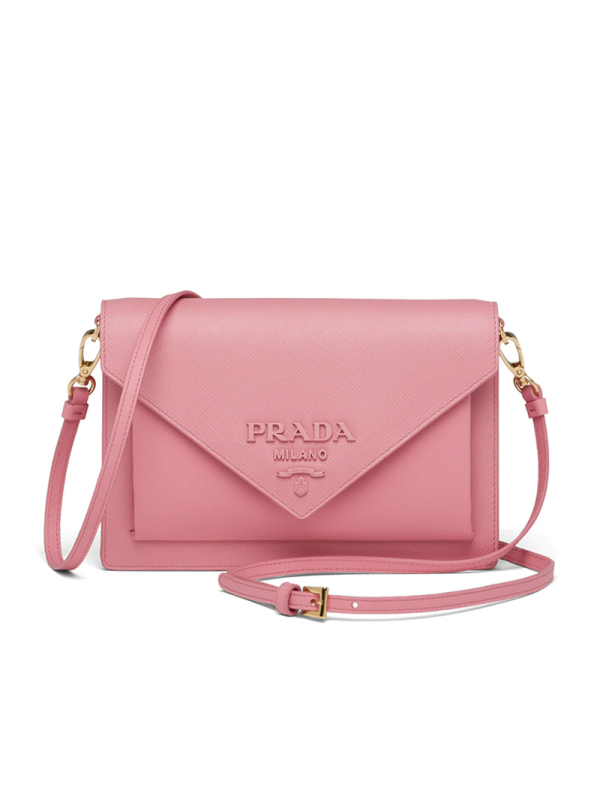 【预定】20春夏款PRADA Saffiano 皮革迷你手袋1BP020 OOO 20*12*4CM