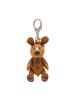 MCM 男女中性 棕色涂层帆布小兔吊饰挂饰钥匙扣 MYZ5AVI38CO001