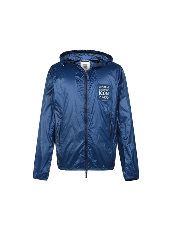 阿玛尼 ARMANI EXCHANGE 男士 锦纶连帽休闲外套皮肤衣8NZBP5 ZNYNZ
